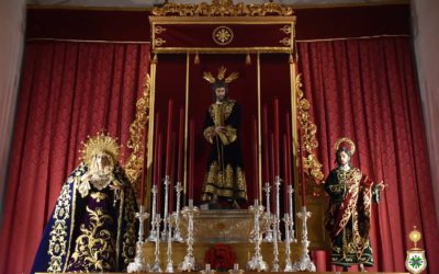 Nuestras imágenes titulares ya presiden el altar mayor para el solemne quinario