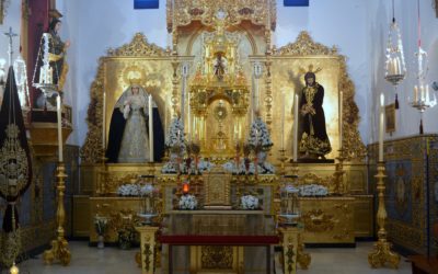 Recuerdos de un altar para el triduo al Santísimo Sacramento