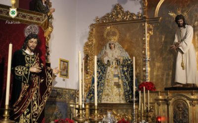 Aparato de cultos para la misa solemne en honor a San Juan Evangelista