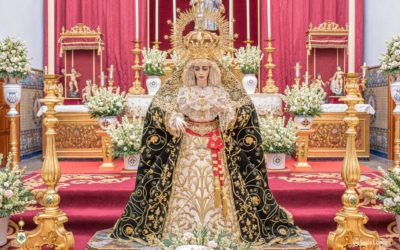 Fotogalería del aparato de cultos con motivo del besamano agosteño de Nuestra Señora de la Salud