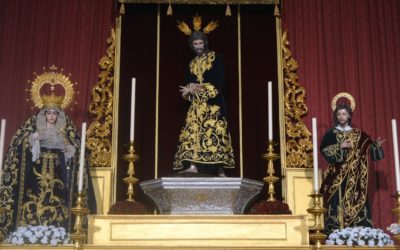 Nuestros benditos titulares ya presiden el altar mayor para el solemne quinario