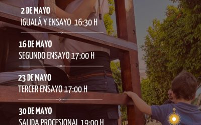 Procesión de la Cruz de Mayo del grupo joven