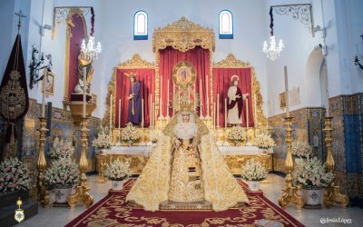 Nuestra Señora de la Salud, expuesta para su besamano agosteño